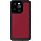 Burgundy Solid iPhone 14 Pro Waterproof Case