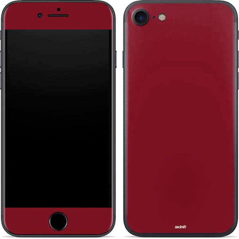 Burgundy Solid iPhone 7 Skin
