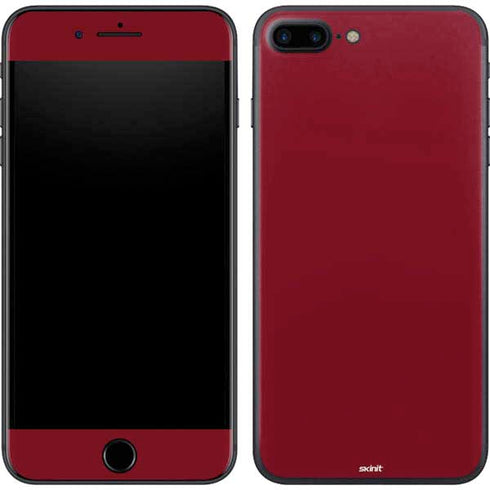 Burgundy Solid iPhone 8 Plus Skin