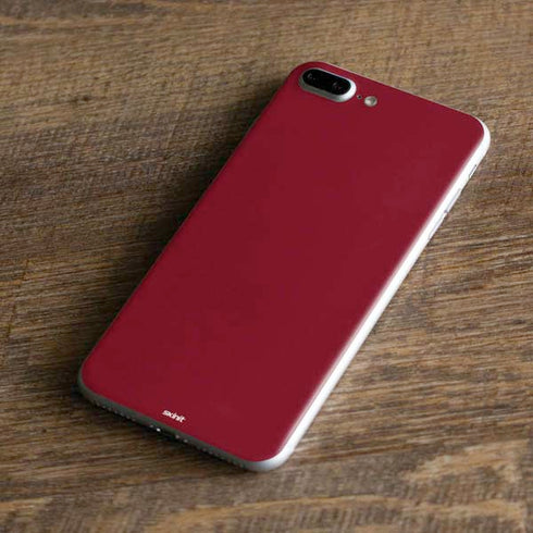 Burgundy Solid iPhone 8 Plus Skin