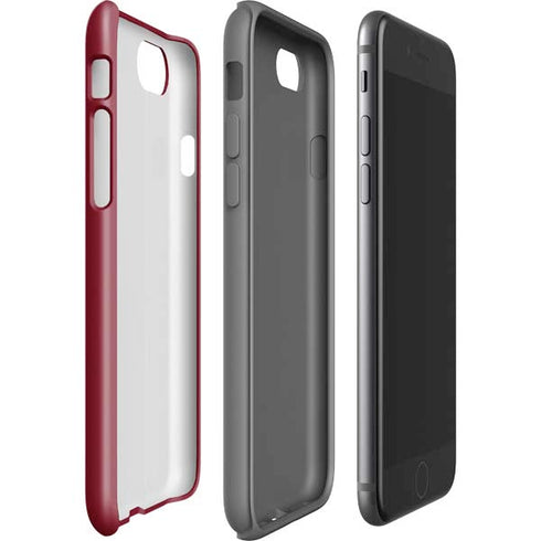 Burgundy Solid iPhone SE (2nd & 3rd Gen) Pro Case