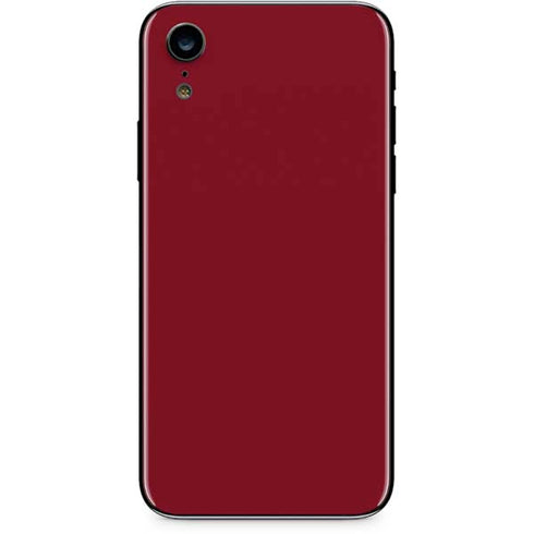 Burgundy Solid iPhone XR Skin