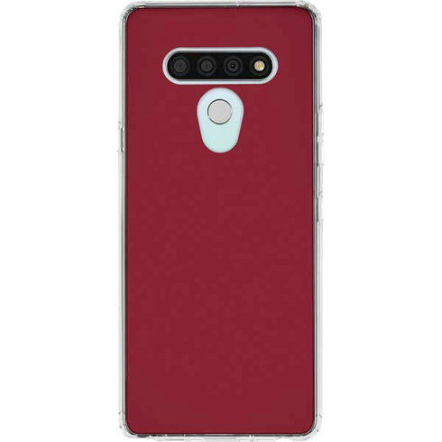 Burgundy LG Stylo 6 Clear Case