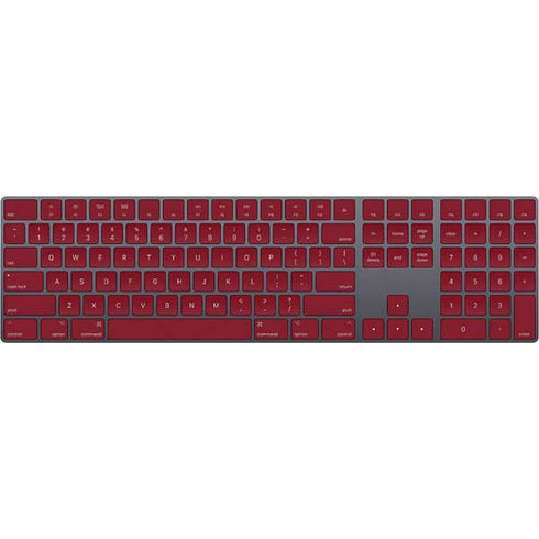 Burgundy Solid Magic Keyboard with Numeric Keypad Skin