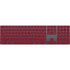 Burgundy Solid Magic Keyboard with Numeric Keypad Skin