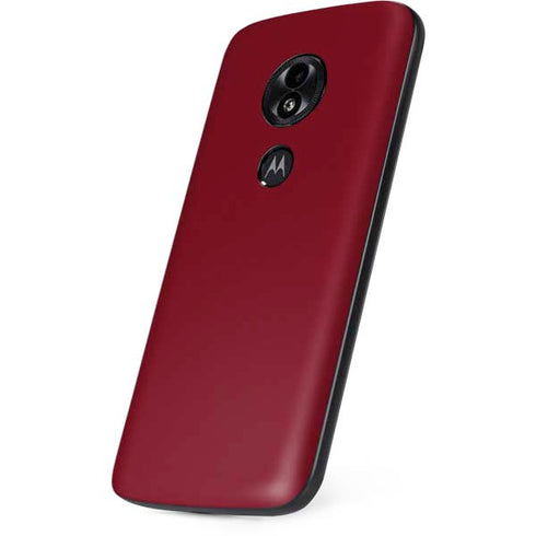 Burgundy Solid Moto E5 Play Skin
