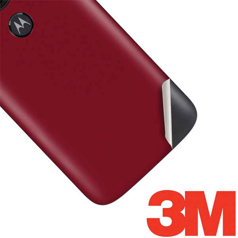 Burgundy Solid Moto E5 Play Skin