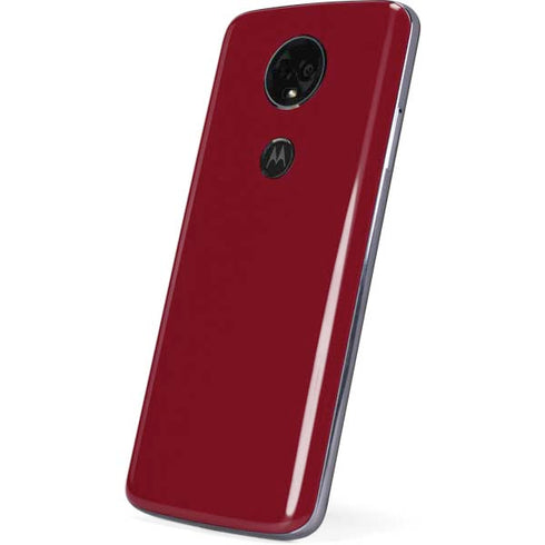Burgundy Solid Moto E5 Plus Skin