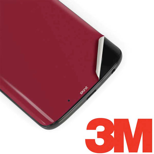 Burgundy Solid Moto G6 Skin