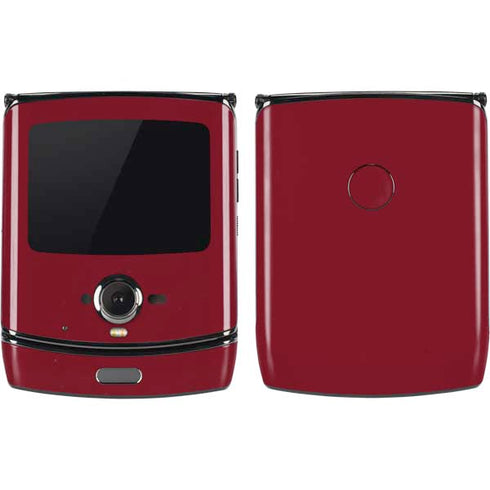 Burgundy Solid Motorola RAZR Skin