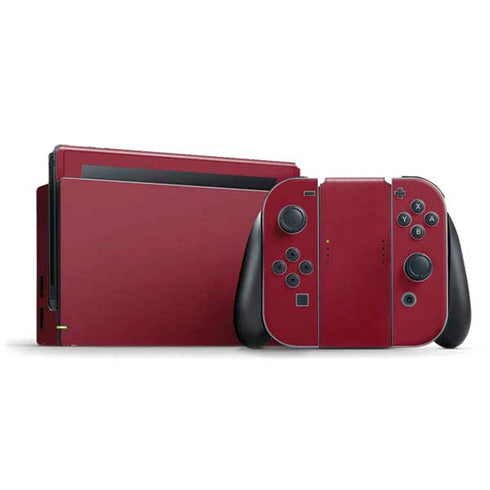 Burgundy Solid Nintendo Switch Bundle Skin