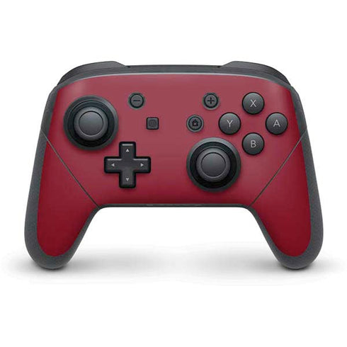 Burgundy Solid Nintendo Switch Pro Controller Skin