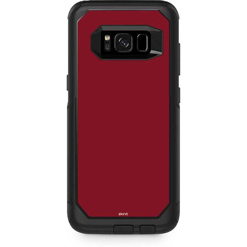 Burgundy Solid Otterbox Commuter Galaxy Skin