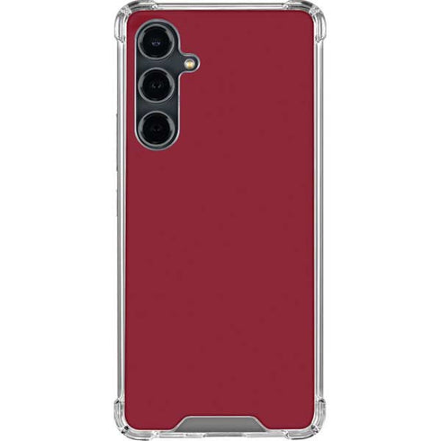 Burgundy Galaxy S23 FE Clear Case