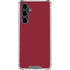 Burgundy Galaxy S23 FE Clear Case