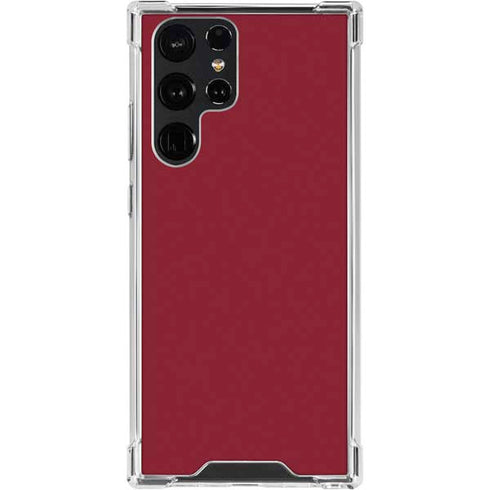 Burgundy Galaxy S24 Ultra Clear Case