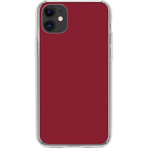 Burgundy iPhone 11 Clear Case