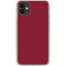 Burgundy iPhone 11 Clear Case