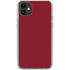 Burgundy iPhone 11 Clear Case