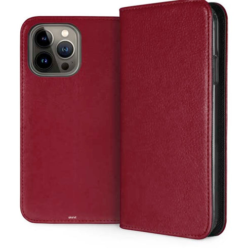 Burgundy iPhone 15 Pro Max Folio Case