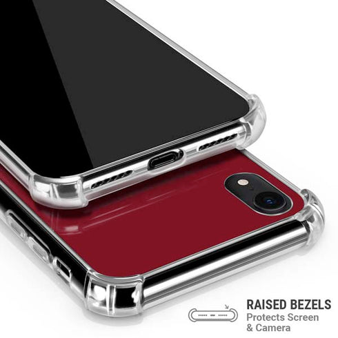 Burgundy iPhone XR Clear Case