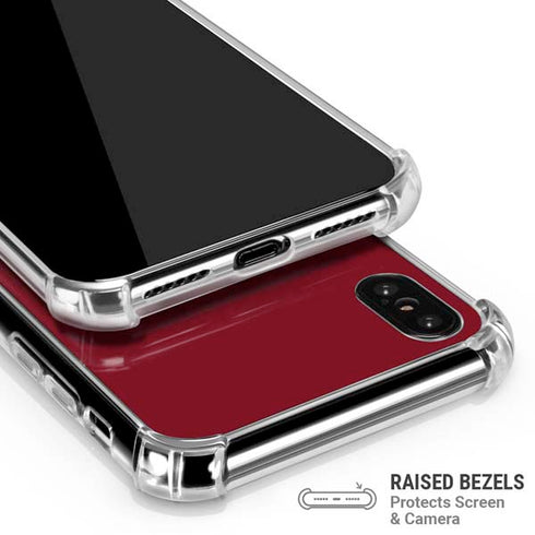 Burgundy iPhone XS Max Clear Case
