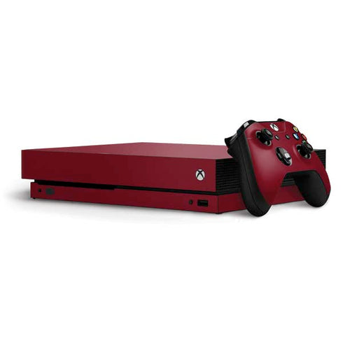 Burgundy Solid Xbox One X Bundle Skin