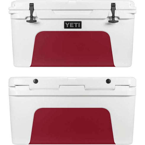 Burgundy YETI Tundra 65 Hard Cooler Skin
