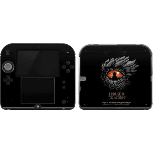 HBO House of the Dragon Burning Dragon Nintendo 2DS Skin