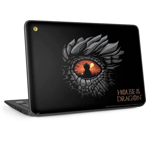 HBO House of the Dragon Burning Dragon HP Chromebook Skin