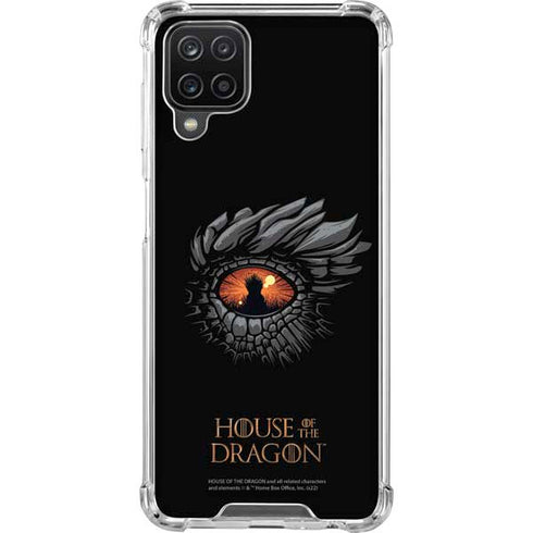HBO House of the Dragon Burning Dragon Galaxy A12 Clear Case
