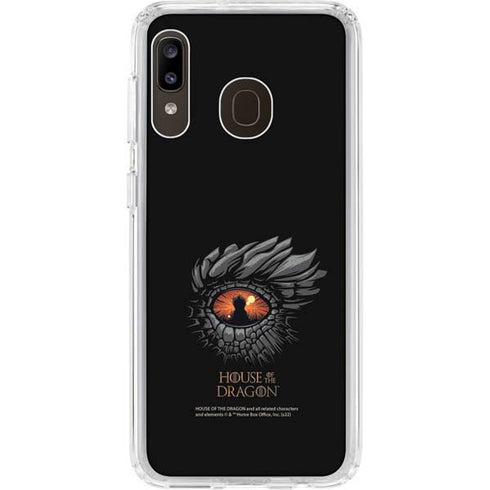 HBO House of the Dragon Burning Dragon Galaxy A20 Clear Case