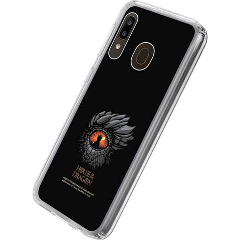 HBO House of the Dragon Burning Dragon Galaxy A20 Clear Case