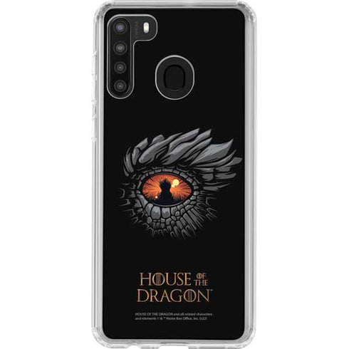 HBO House of the Dragon Burning Dragon Galaxy A21 Clear Case
