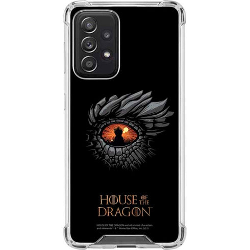 HBO House of the Dragon Burning Dragon Galaxy A52 5G Clear Case