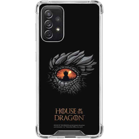 HBO House of the Dragon Burning Dragon Galaxy A72 5G Clear Case