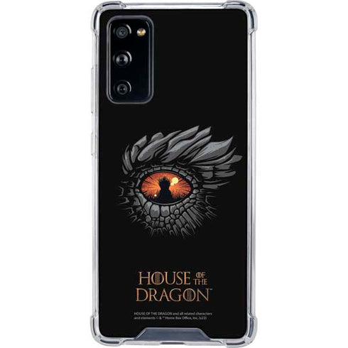 HBO House of the Dragon Burning Dragon Galaxy S20 FE Clear Case