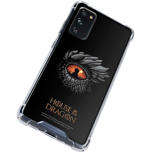 HBO House of the Dragon Burning Dragon Galaxy S20 FE Clear Case