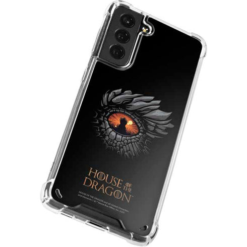 HBO House of the Dragon Burning Dragon Galaxy S21 5G Clear Case