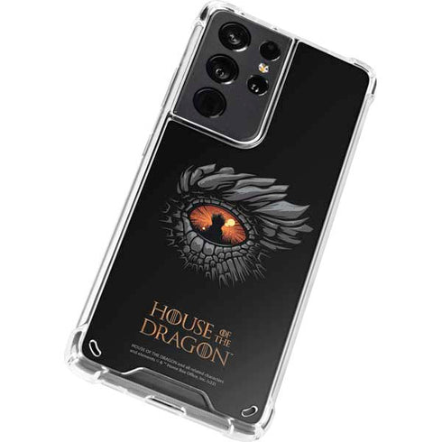 HBO House of the Dragon Burning Dragon Galaxy S21 Ultra 5G Clear Case
