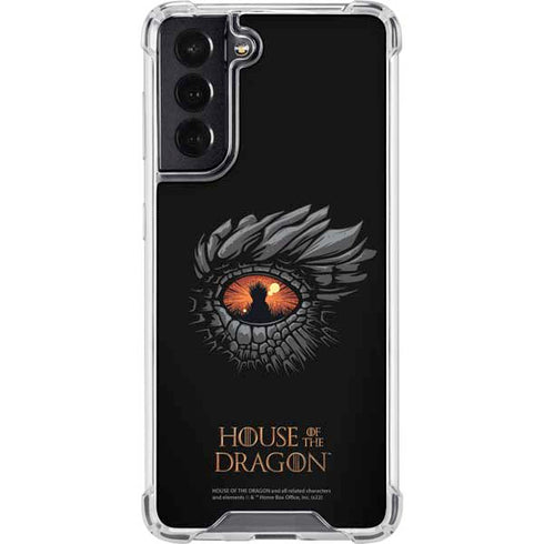 HBO House of the Dragon Burning Dragon Galaxy S22 Clear Case