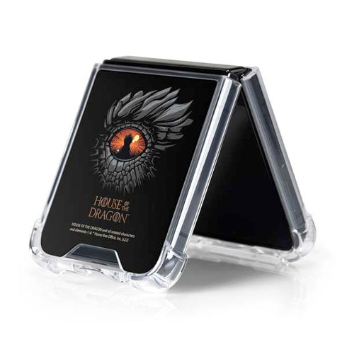 HBO House of the Dragon Burning Dragon Galaxy Z Flip5 5G Clear Case