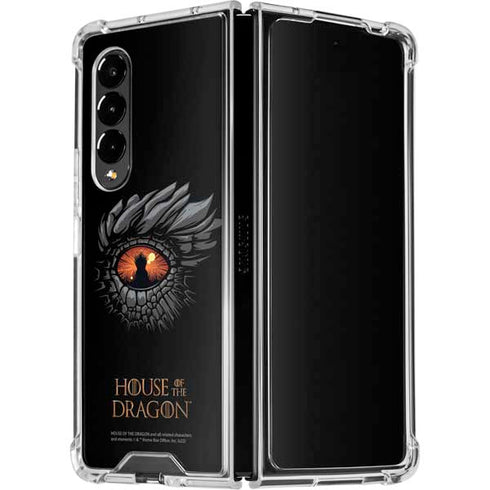 HBO House of the Dragon Burning Dragon Galaxy Z Fold4 5G Clear Case