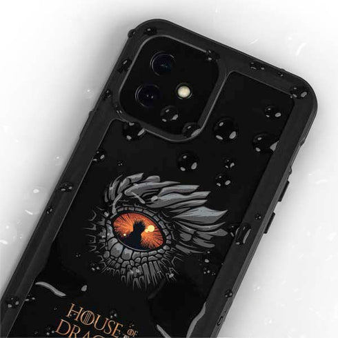 HBO House of the Dragon Burning Dragon iPhone 12 Mini Waterproof Case