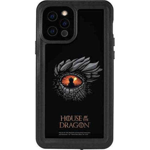 HBO House of the Dragon Burning Dragon iPhone 12 Pro Waterproof Case