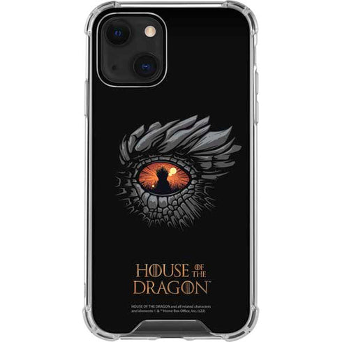 HBO House of the Dragon Burning Dragon iPhone 13 Mini Clear Case