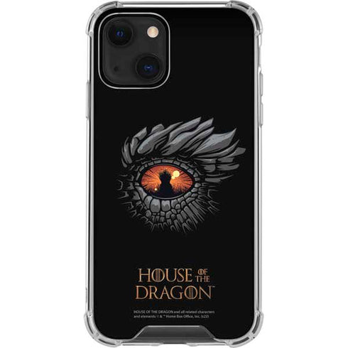 HBO House of the Dragon Burning Dragon iPhone 14 Plus Clear Case