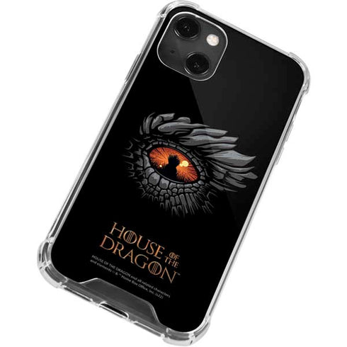 HBO House of the Dragon Burning Dragon iPhone 14 Plus Clear Case