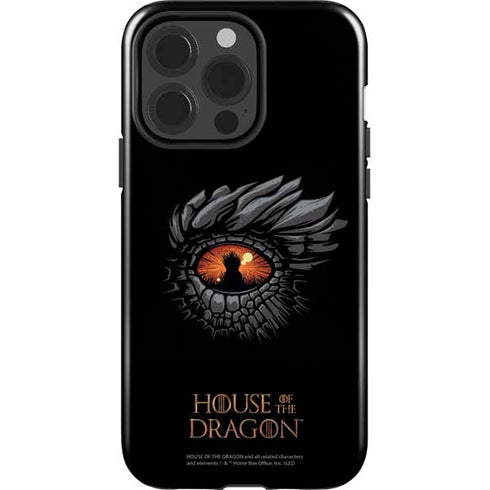 HBO House of the Dragon Burning Dragon iPhone 15 Pro Impact Case