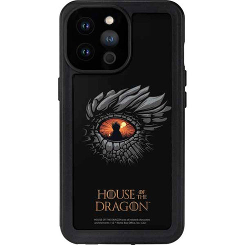 HBO House of the Dragon Burning Dragon iPhone 14 Pro Max Waterproof Case